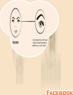Best eyebrow shape for round face